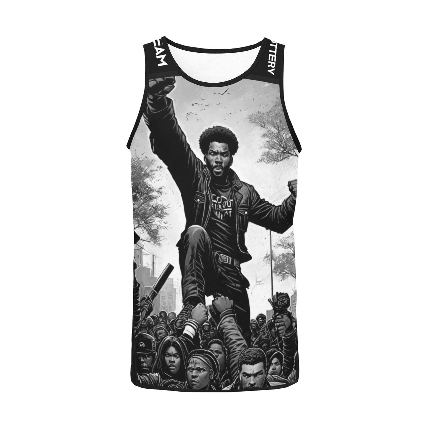 WELCOME TO THE REVOLUTION TEAM LOTTERY U.O.E WEAR Men's All Over Print Tank Top (Model T57)