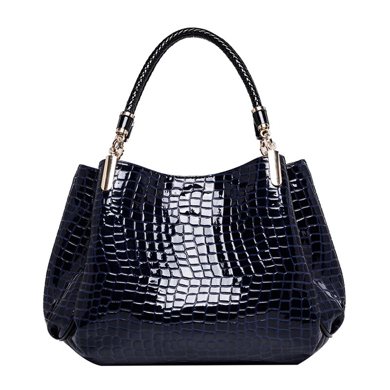 Women Leather Handbags  Luxury Ladies Hand Bags Purse Fashion Shoulder Bags Bolsa Sac Crocodile - Plushlegacy
