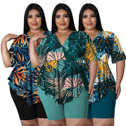 Plus size Printed Outfit for women