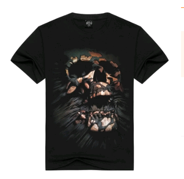 Men's t-shirt creative cotton t-shirt skull 3D printing men's clothing - Plushlegacy