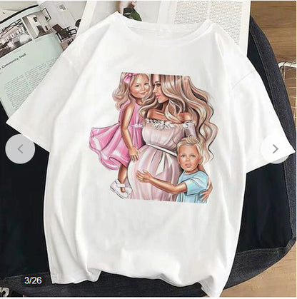 Mother And Ladies Parent-Child T-Shirt - Plushlegacy