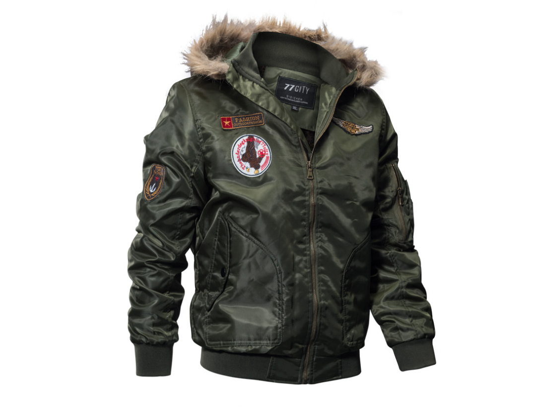 3D Plus Velvet Thick Winter Coat Coat Military Wear Tide Coat - Plushlegacy