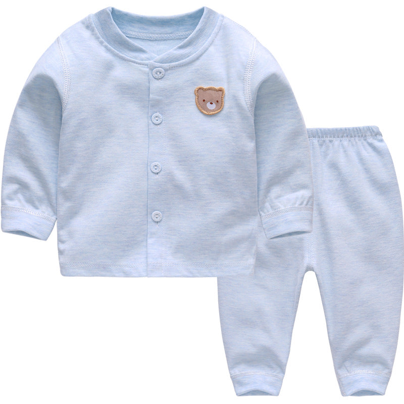 child spring autumn  newborn baby clothes children's suit - Plushlegacy