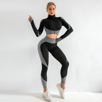Yoga sets female sport gym suit - Plushlegacy