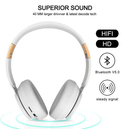 Wireless Headphones Bluetooth Headset - Plushlegacy