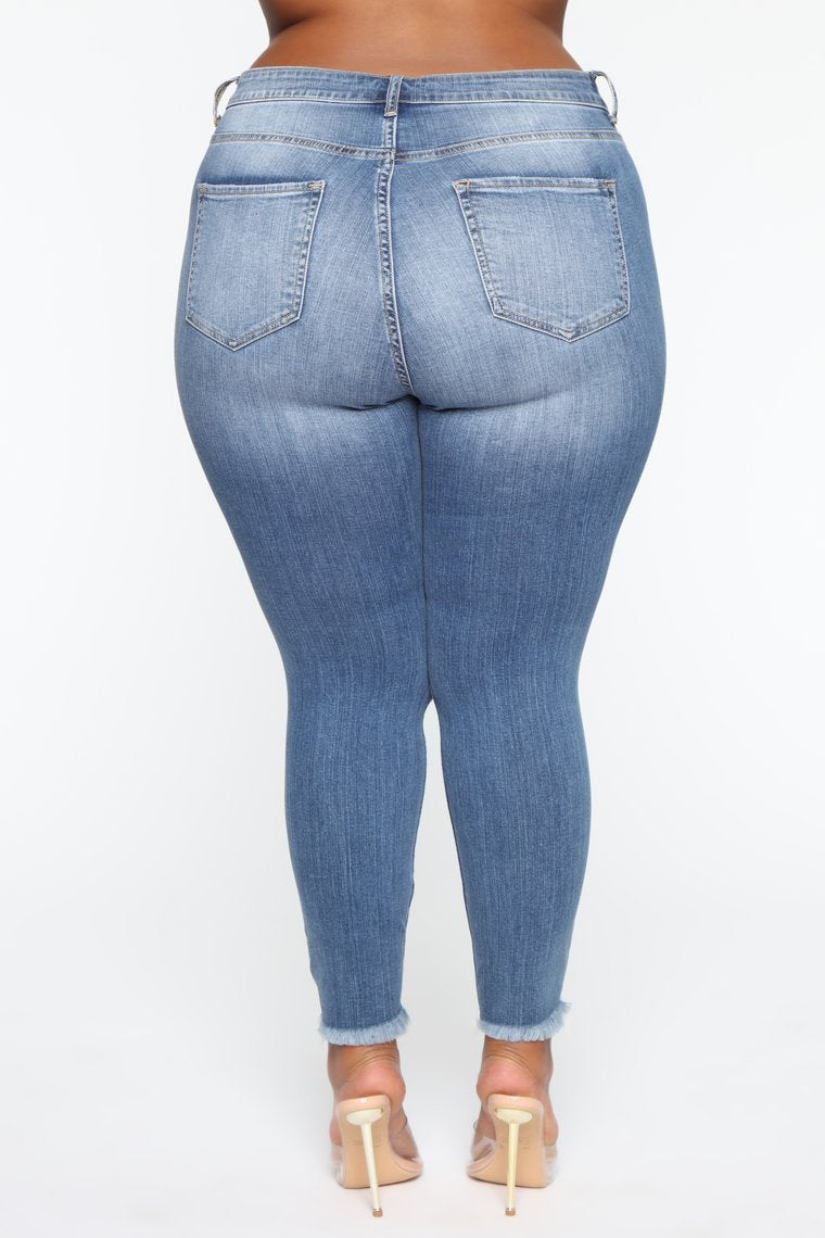 Stretch Ripped Women Plus Size Jeans Plus Size Jeans - Plushlegacy