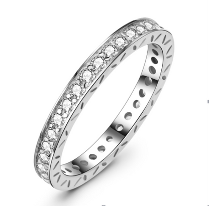 925 Silver Full Diamond Ring