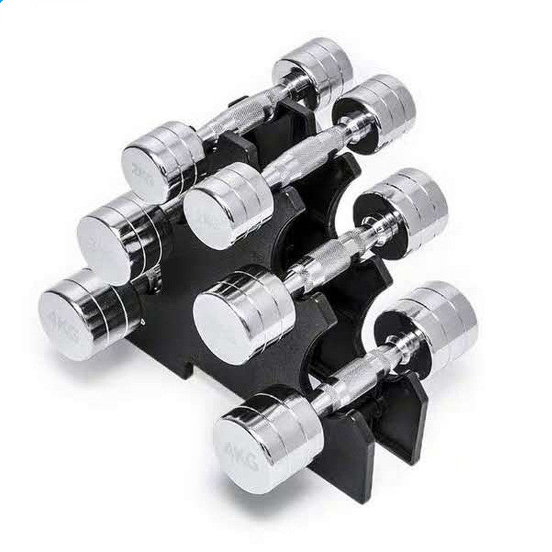 Pure Steel Home Fitness Electroplating Dumbbell Gym Equipment - Plushlegacy