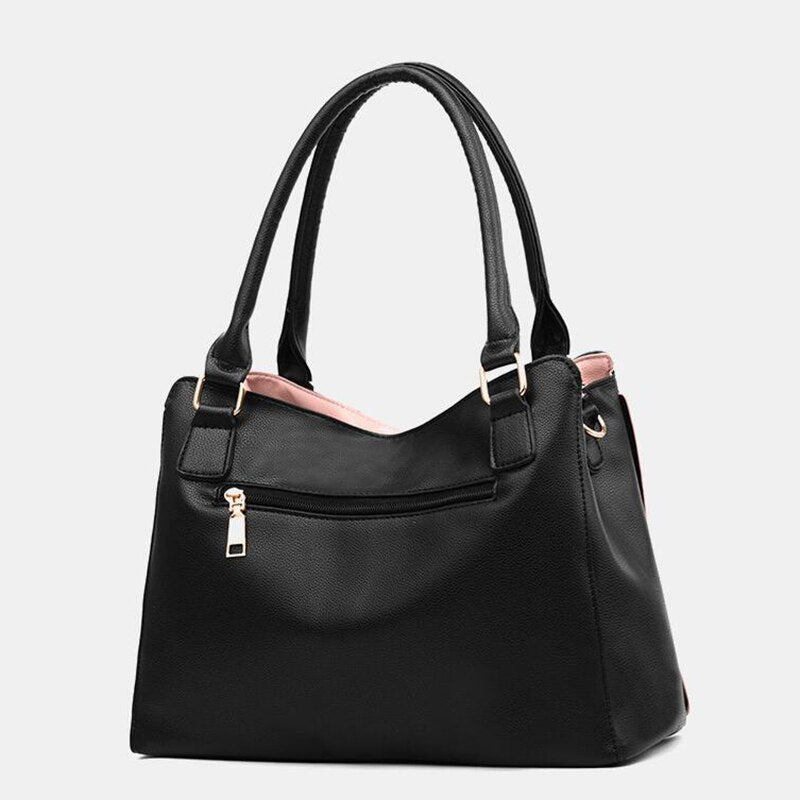 SMOOZA Women Messenger New Tide Female Top-handle Bag Girls Simple Shoulder Bags Fashion Women Handbags For Lady Totes - Plushlegacy