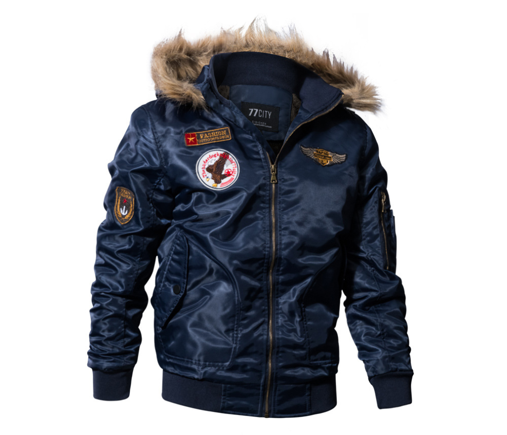 3D Plus Velvet Thick Winter Coat Coat Military Wear Tide Coat - Plushlegacy