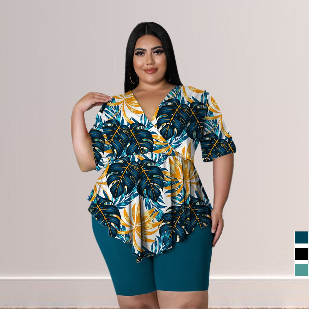 Plus size Printed Outfit for women