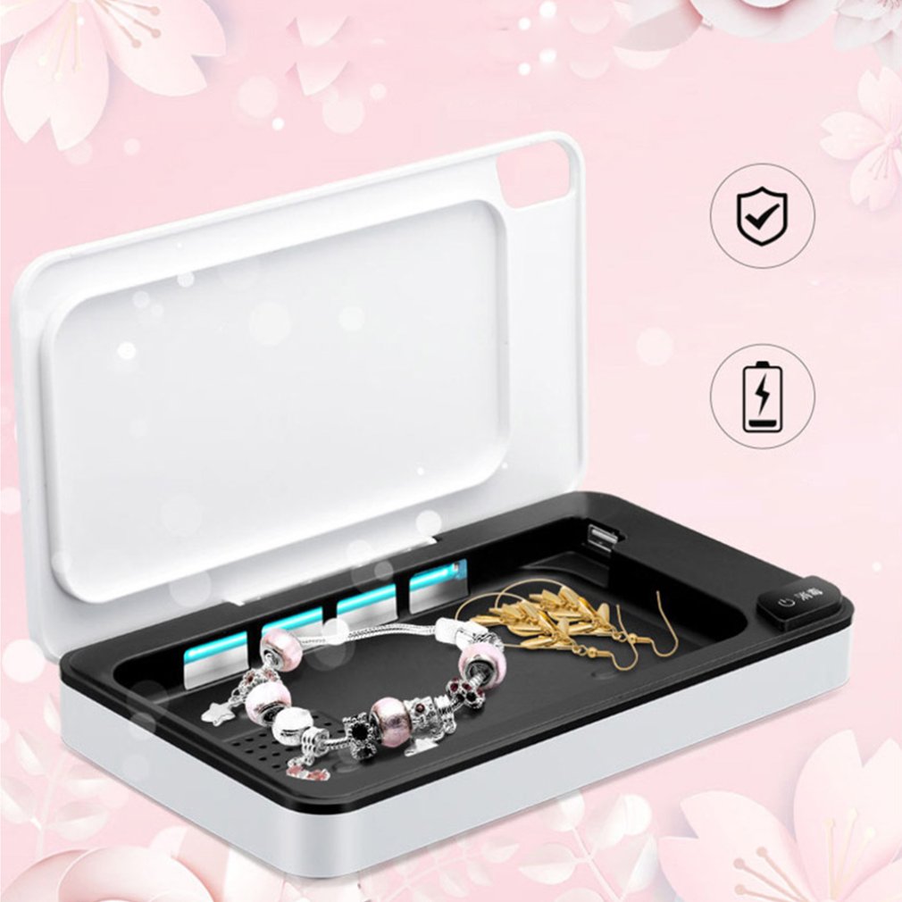 Portable Uv Sterilizer Box Mobile Phone Sanitizer Case For Phone Mice Toothbrush Mask Sterilization Box 1 Set - Plushlegacy