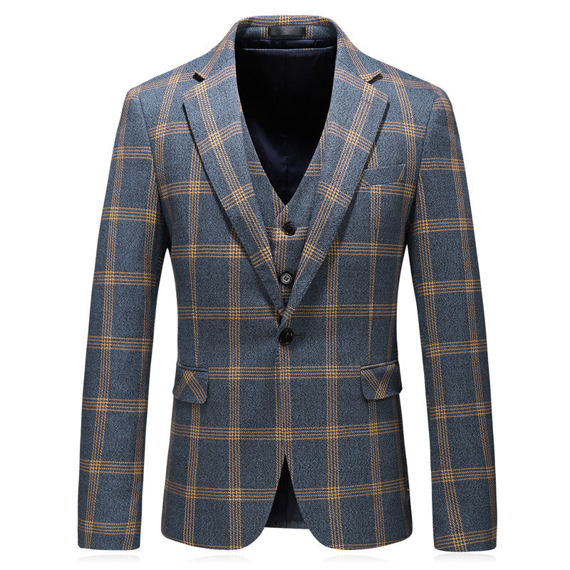 Plush legacy men''s Business casual 3 piece Suit Set