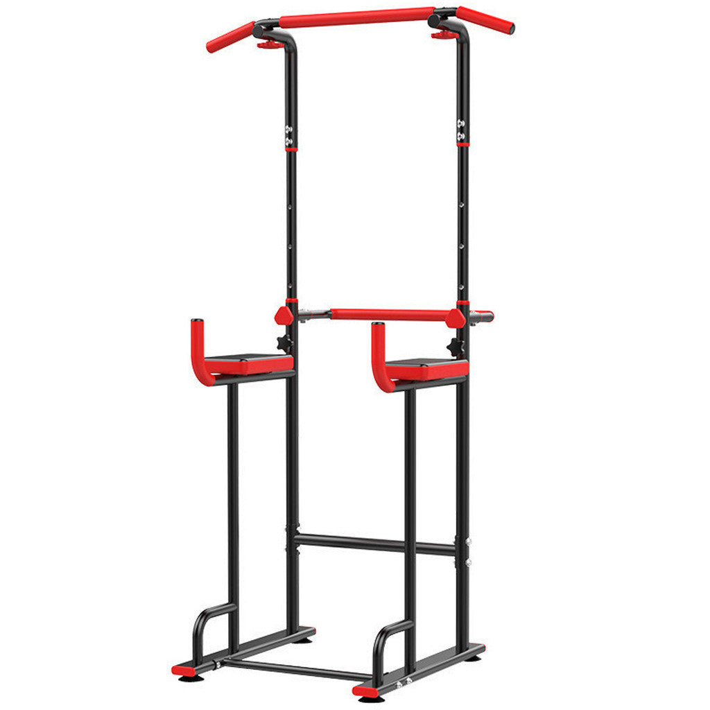 Power Tower Dip Station Adjustable Pull Up Bar Exercise Home Gym Strength Training Workout Multi Function Equipment - Plushlegacy