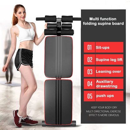 Foldable Decline Sit Up Bench Crunch Board Fitness Home Gym Exercise Sport - Plushlegacy