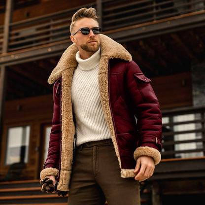 Men's stylish fur coat