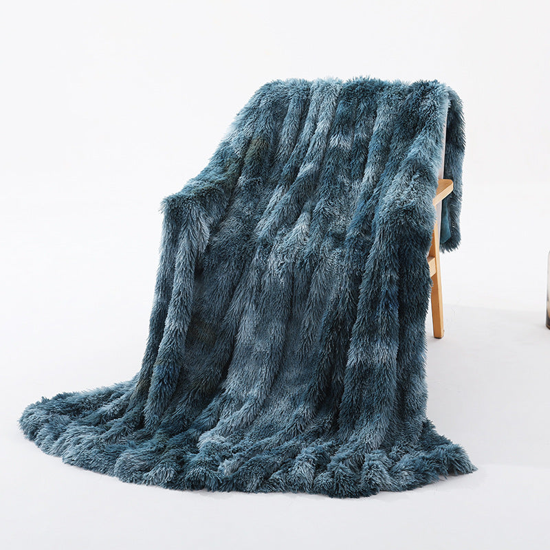Warm Fluffy Shaggy Throw Blanket Bedspread Faux Fur Sofa Nap Blanket Bed Cover - Plushlegacy