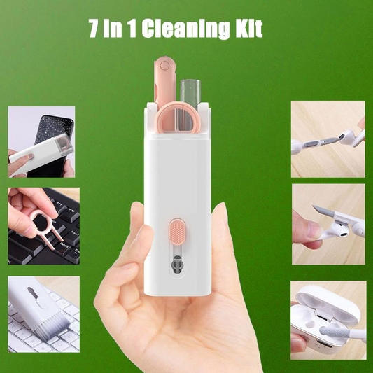 Multifunction 7-in-1 Keyboard Cleaning Brush Keyboard Computer Bluetooth Headset Dust Brush Cleaning Kit Airpod Cleaner