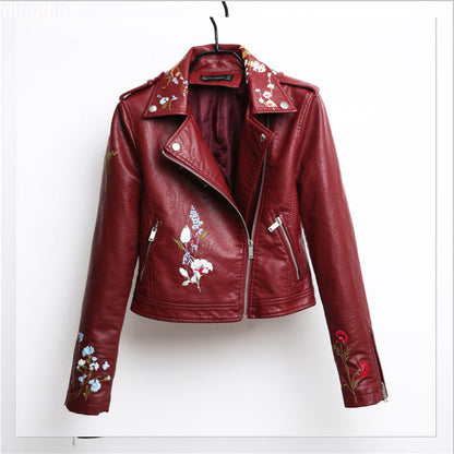 Loose leather jacket - Plushlegacy