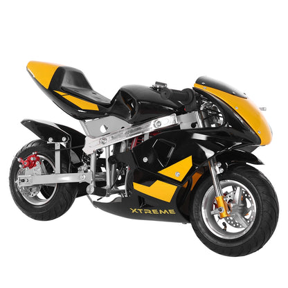 Mini Gas Powered Pocket Bike  49cc 4-Stroke Engine For Kids And Teens