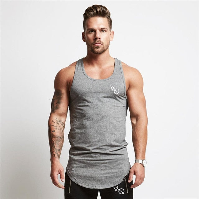Mens sleeveless vest Summer men Tank Tops Clothing Bodybuilding Undershirt Casual Fitness tank tops tees - Plushlegacy