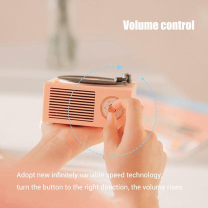 B10 Atomic Bluetooth Speakers Retro Vinyl Player Desktop Wireless Creative Multifunction Mini Stereo Speakers - Plushlegacy