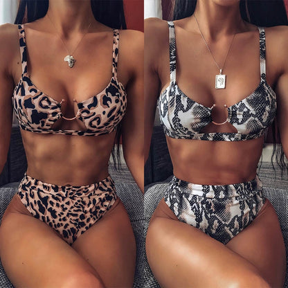 New Swimming Suit for Women 2 Pieces Set High Waisted Bikini  Cute Swimsuit Lady Fashion Hot Push Up Bathing Suits - Plushlegacy