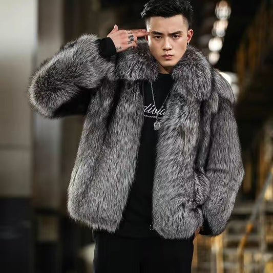 Fox Fur Faux Fur Warm Casual Jacket - Plushlegacy