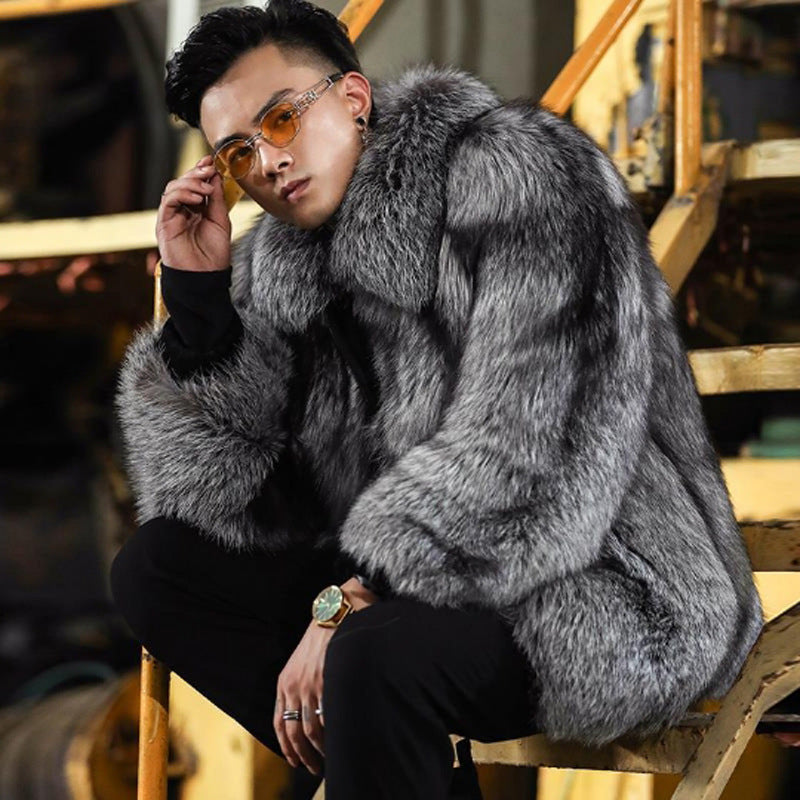 Fox Fur Faux Fur Warm Casual Jacket - Plushlegacy