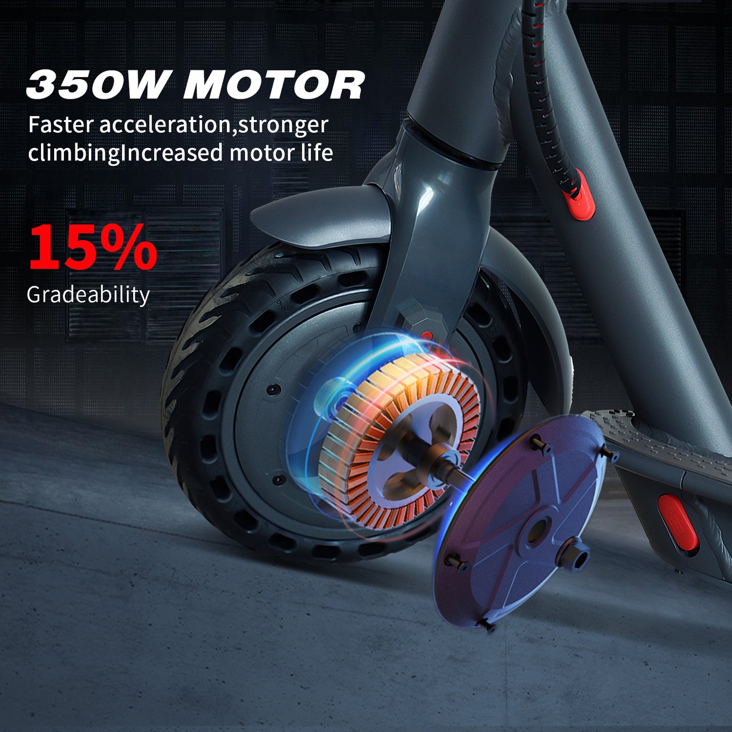 350W Motor 30KM/h Waterproof  Electric scooter