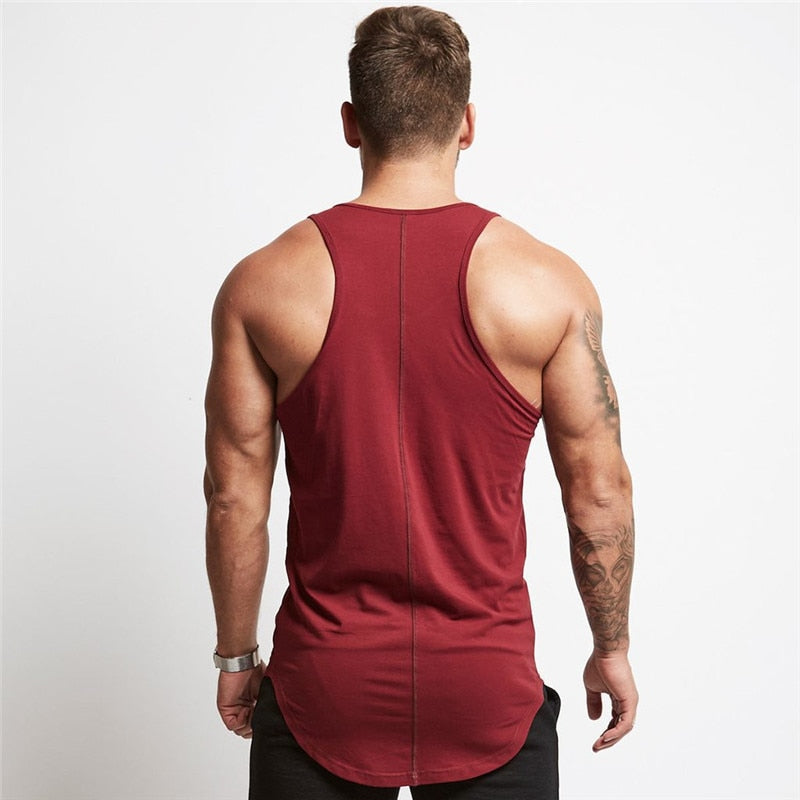 Mens sleeveless vest Summer men Tank Tops Clothing Bodybuilding Undershirt Casual Fitness tank tops tees - Plushlegacy