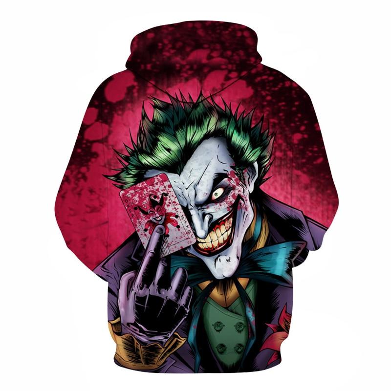Joker Poker 3D Printed Hoodies Sweatshirts Streetwear for Men Women - Plushlegacy