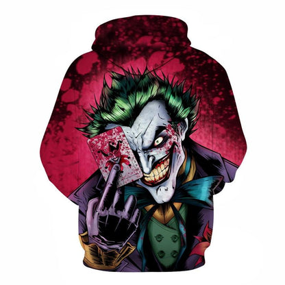 Joker Poker 3D Printed Hoodies Sweatshirts Streetwear for Men Women - Plushlegacy