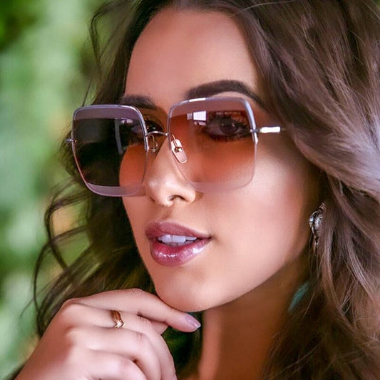Big Square Sunglasses Women - Plushlegacy