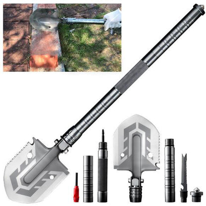 Outdoor Multi-purpose Shovel Garden Tools Folding Military Shovel Camping Defense Security Tools - Plushlegacy
