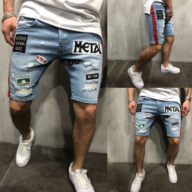 Men Cool Denim Summer Hot Sale Cotton Casual Men Short Pants Brand Clothing Shorts Camo Mens Denim Shorts - Plushlegacy