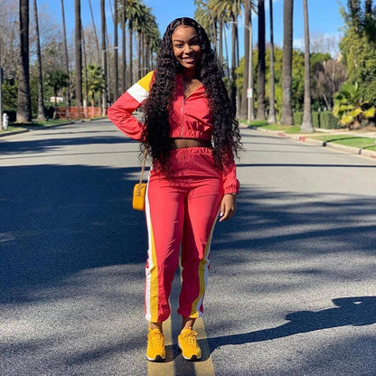 Plus Size Two Piece Set Women Tracksuit Top and Pant Sweatsuit - Plushlegacy