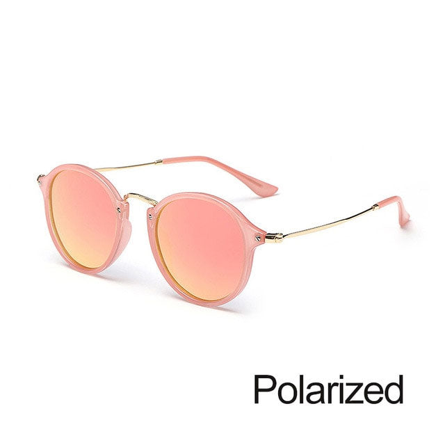 Round Sunglasses coating Retro Men women Brand Designer Sunglasses Vintage mirrored glasses - Plushlegacy