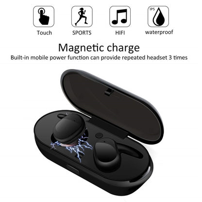 Y30 TWS Wireless headphones 5.0 Earphone Noise Cancelling Headset Stereo Sound Music In-ear Earbuds For Android IOS smart phone - Plushlegacy