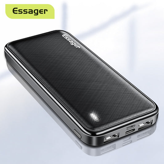 Essager 10000mAh Power Bank Portable Charging External Battery Charger Pack 10000 mAh Powerbank For iPhone Xiaomi mi PoverBank - Plushlegacy