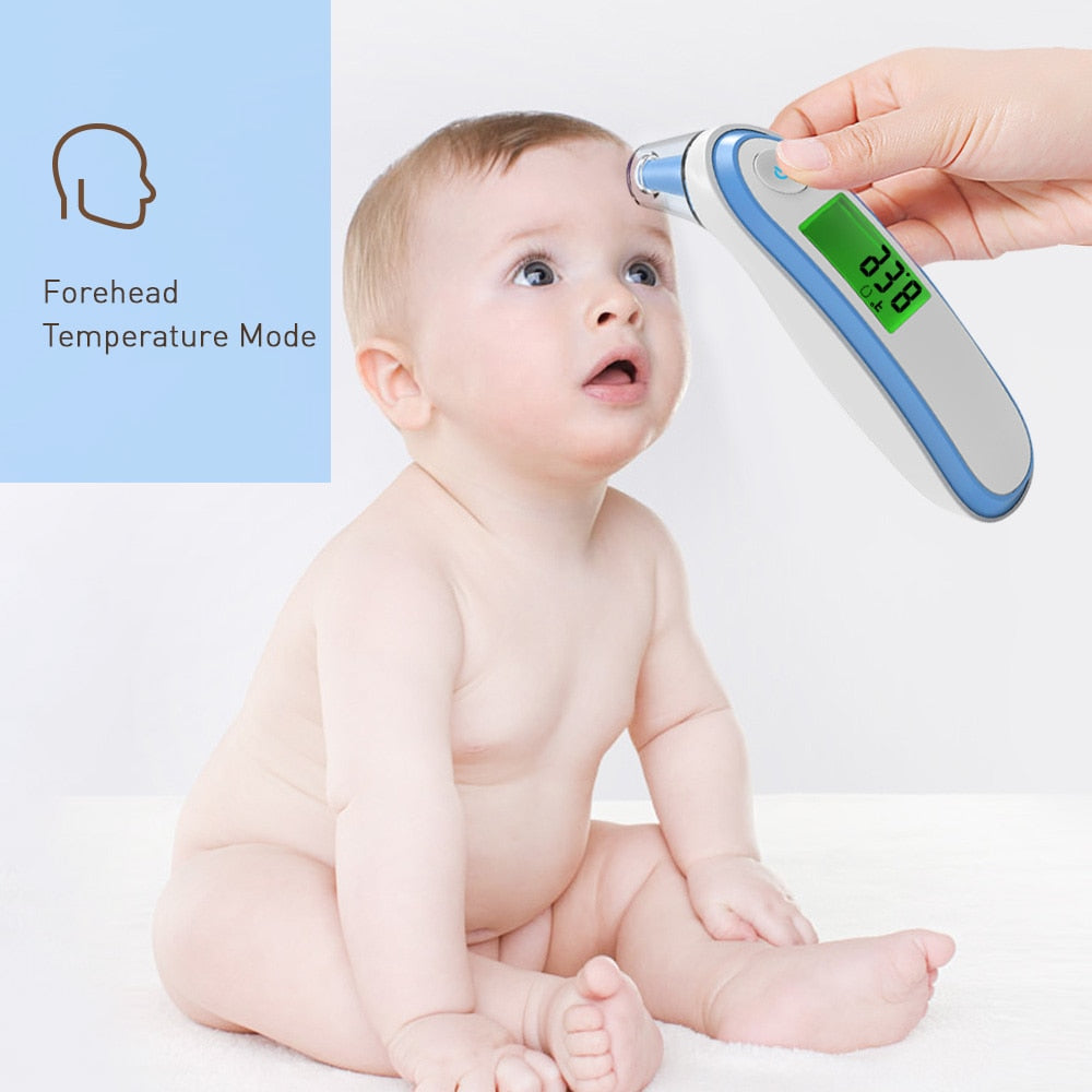 BOXYM Medical Household Infrared Fever Thermometer Digital Baby Adult  Non-contact Laser Body Temperature Ear Thermometer - Plushlegacy