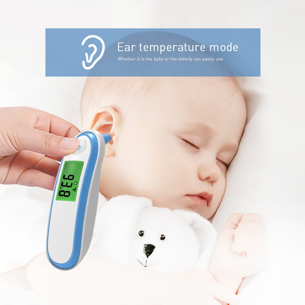 BOXYM Medical Household Infrared Fever Thermometer Digital Baby Adult  Non-contact Laser Body Temperature Ear Thermometer - Plushlegacy