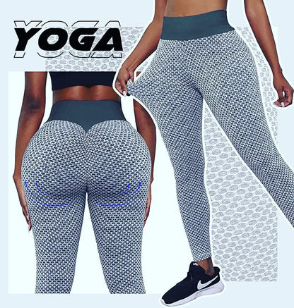 Seamless Fitness Women Yoga Leggings Push Up Gym Fitness High Waist Workout Leggings Fashion Patchwork Print High Waist Pants - Plushlegacy