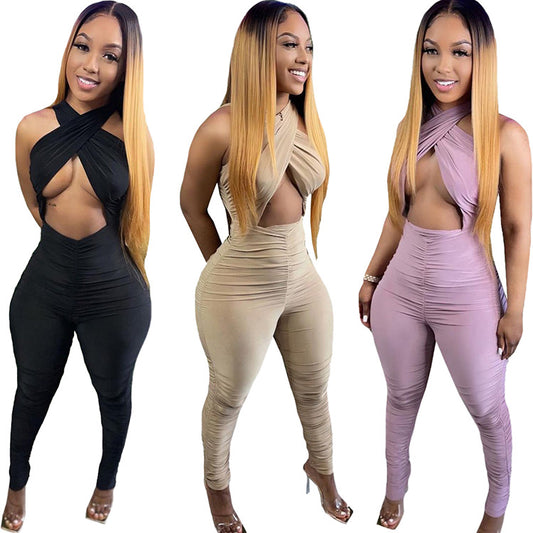Casual  Multicolor Urban Trend Style Jumpsuit - Plushlegacy