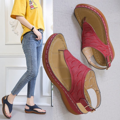 Women's casual Solid Color Sandals