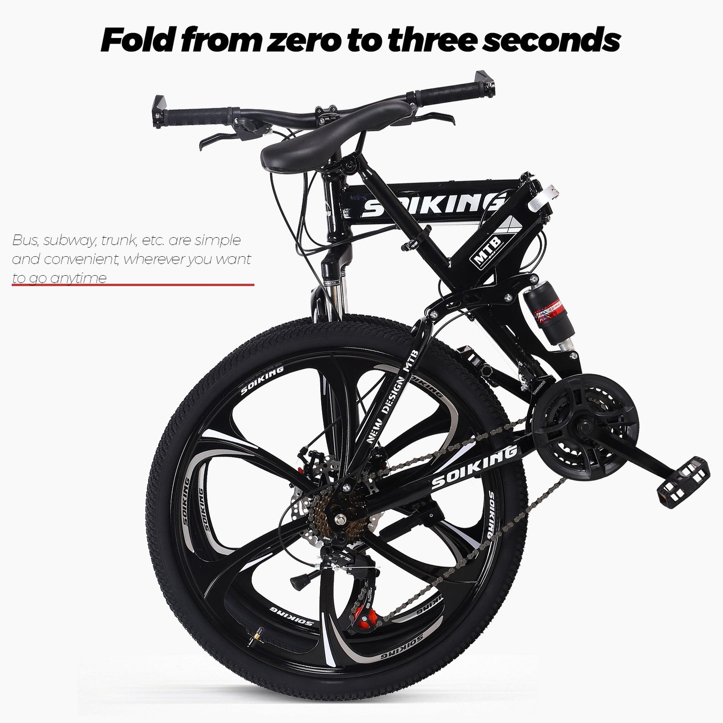 21 speed Folding Mountain Bike