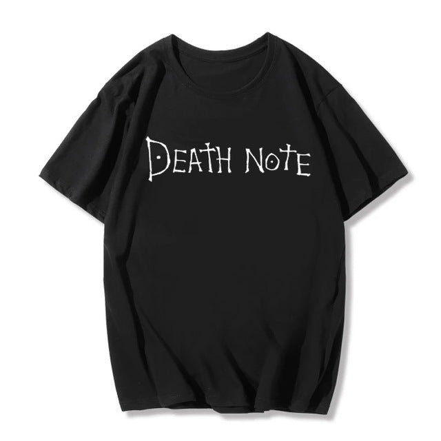 Womens T Shirt Oversized Short Sleeve Death Note Harajuku - Plushlegacy