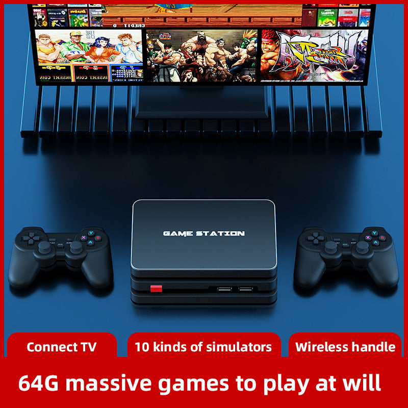 M8plus Four-player Combat Set-top Box TV Game Console HDMI Game 10000 Emulators Wireless - Plushlegacy