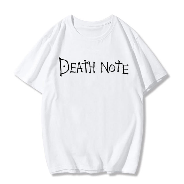 Womens T Shirt Oversized Short Sleeve Death Note Harajuku - Plushlegacy